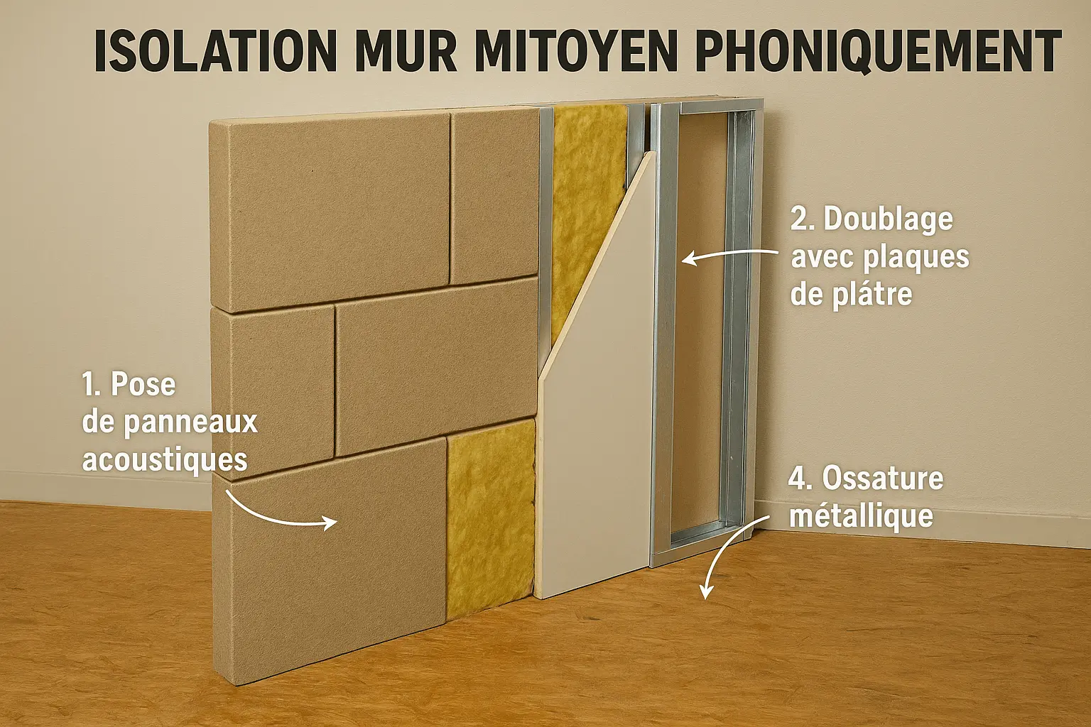 Comment isoler mur mitoyen phoniquement