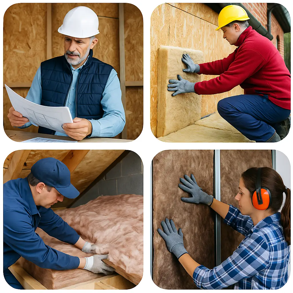 Étapes intervention d’isolation par l’objectif