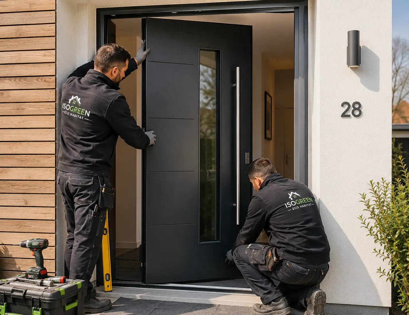 Installation porte d'entrée belgique