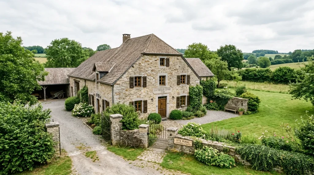 Image actuelle : Maison ancienne en pierre naturelle en Belgique