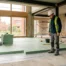 Chantier d'isolation de sol dans une maison belge en rénovation