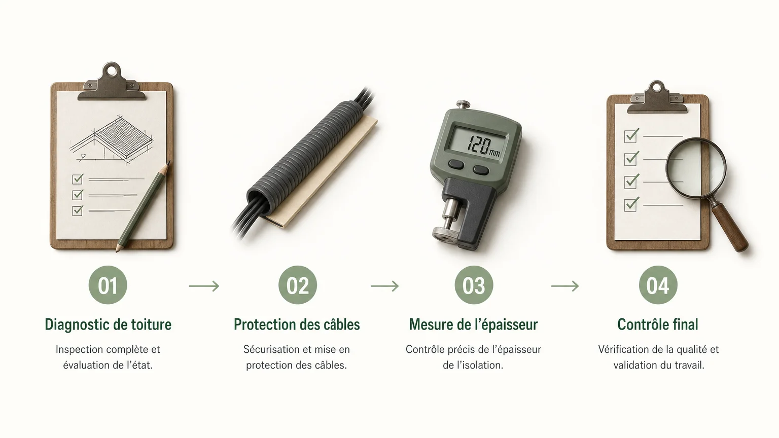 Checklist des contrôles avant et après une isolation par soufflage