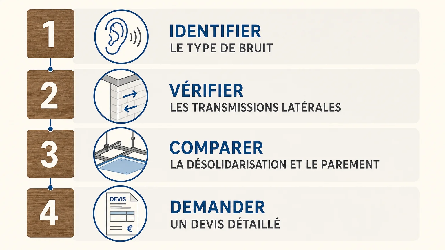 Checklist pour préparer un projet d’isolation acoustique de plafond