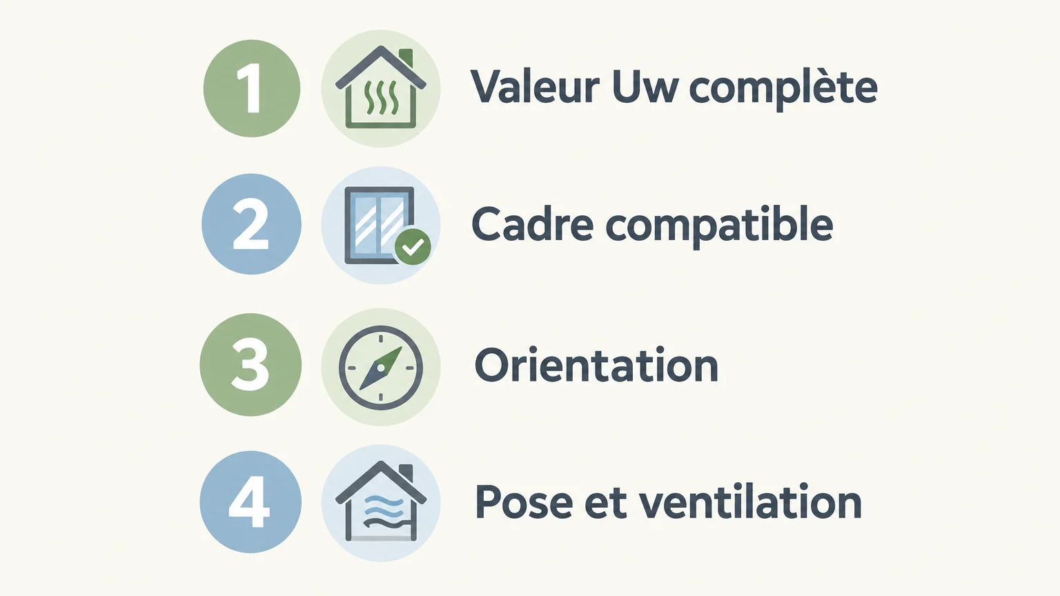 Checklist des critères à vérifier avant de choisir un vitrage