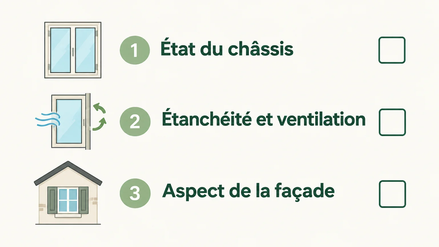 Checklist des critères à vérifier avant de remplacer des fenêtres anciennes
