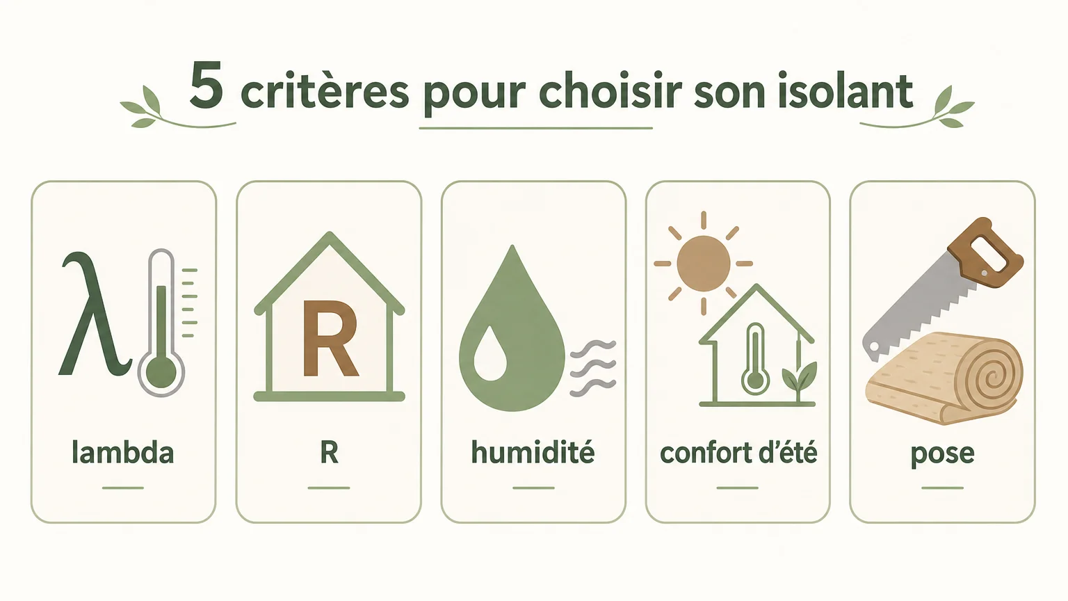 Checklist des critères pour choisir un matériau d’isolation