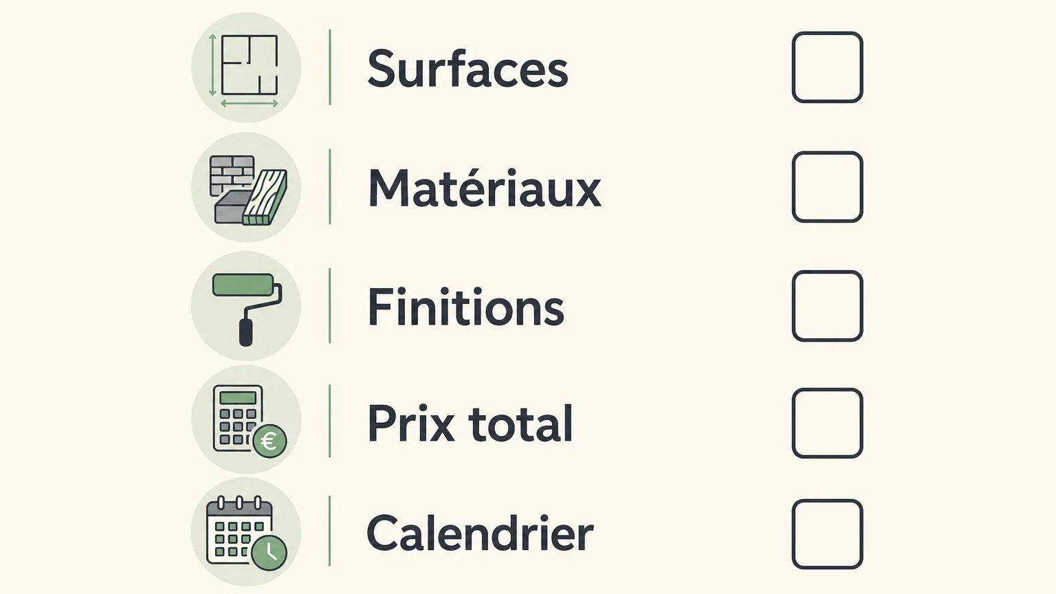 Liste de contrôle pour comparer des devis d’isolation
