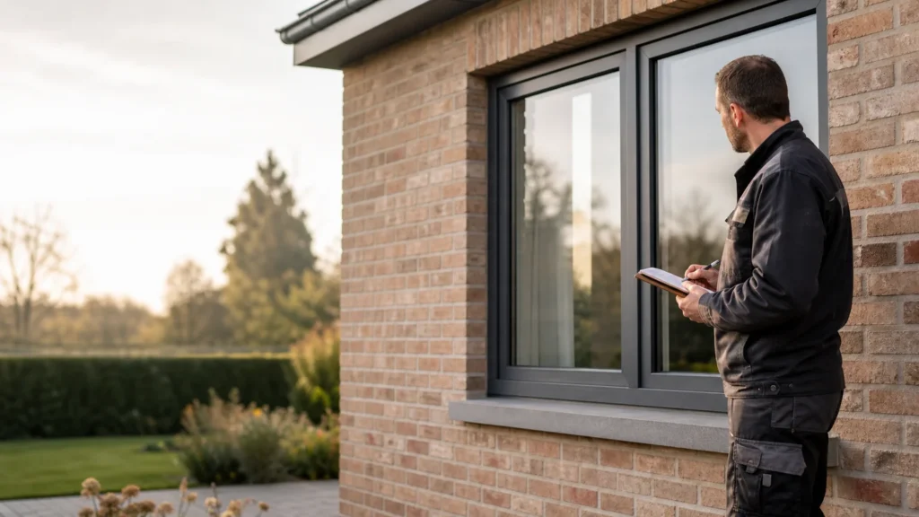 Image actuelle : Remplacement de châssis dans une maison wallonne
